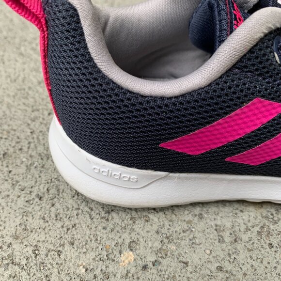 ADIDAS Slip On Sneakers Girls 8 8K Running Shoes Blue Lite Racer Toddler Girl - Picture 6 of 8